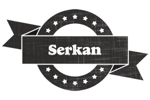 Serkan grunge logo