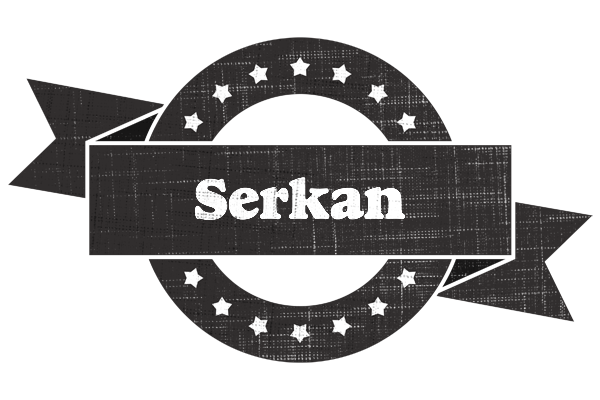 Serkan grunge logo