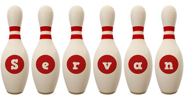 Servan bowling-pin logo