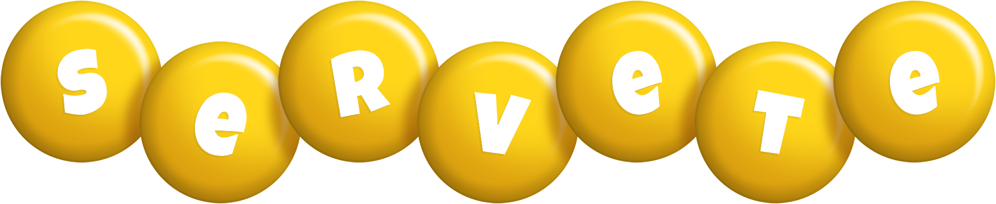 Servete candy-yellow logo