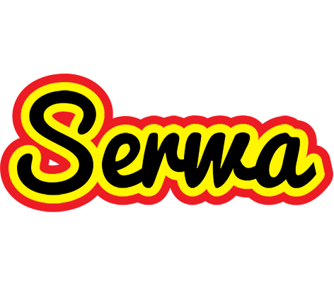 Serwa flaming logo
