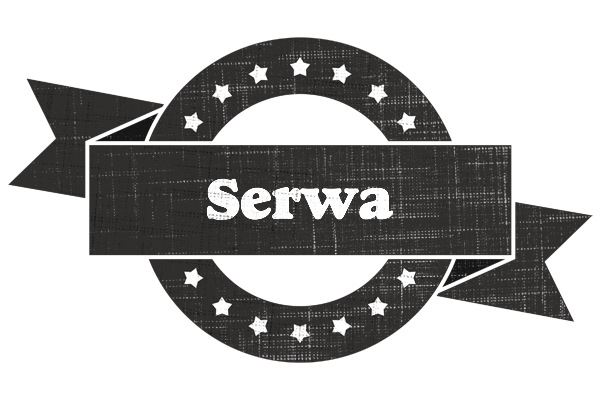Serwa grunge logo