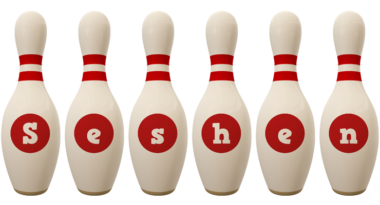 Seshen bowling-pin logo