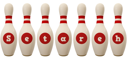 Setareh bowling-pin logo