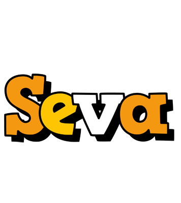 Seva cartoon logo