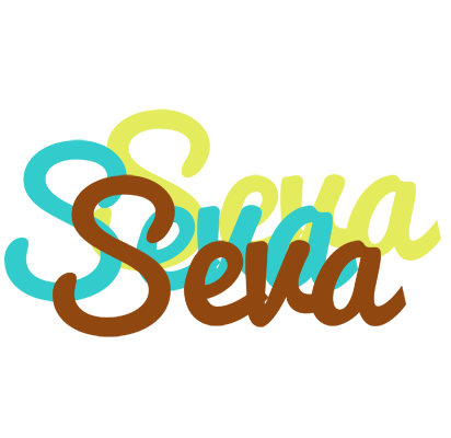 Seva cupcake logo