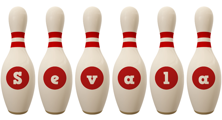 Sevala bowling-pin logo