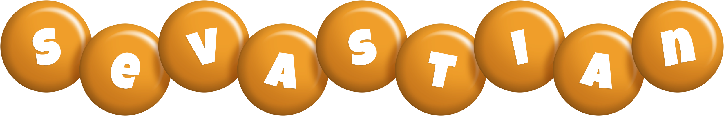 Sevastian candy-orange logo