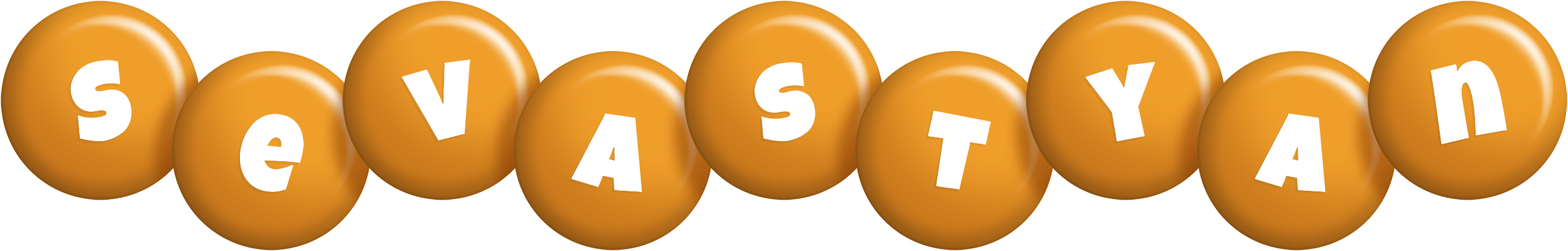Sevastyan candy-orange logo