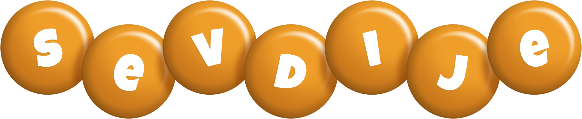 Sevdije candy-orange logo