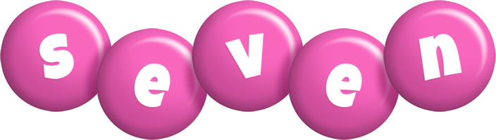 Seven candy-pink logo