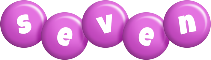 Seven candy-purple logo