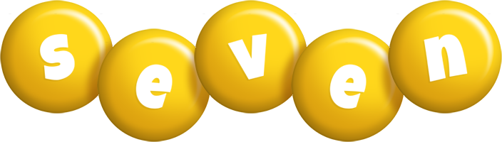 Seven candy-yellow logo