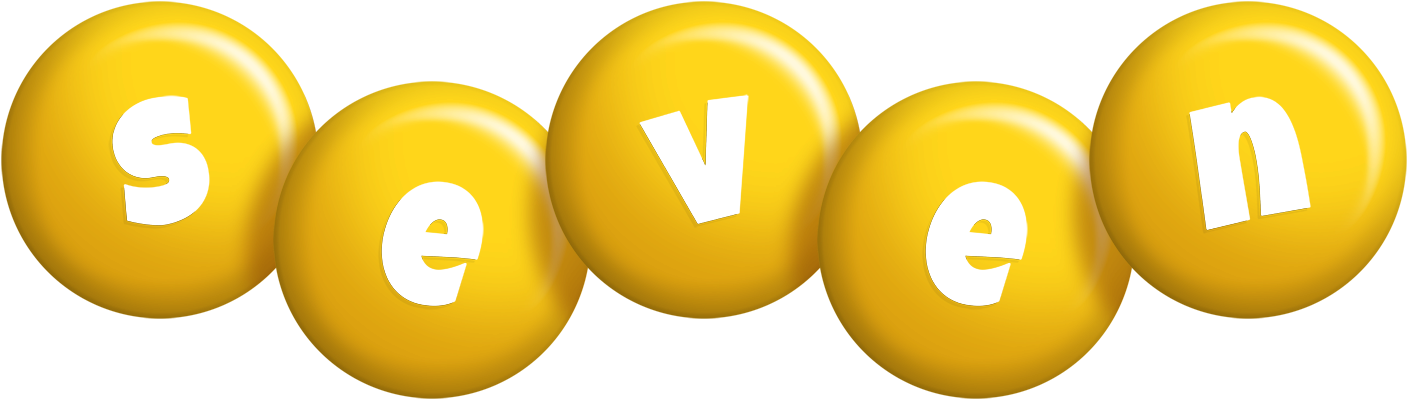 Seven candy-yellow logo