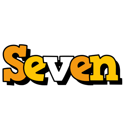 Seven cartoon logo