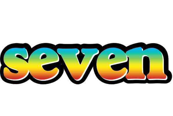 Seven color logo