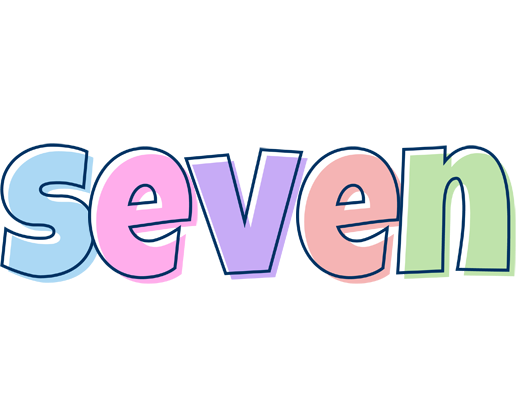 Seven pastel logo
