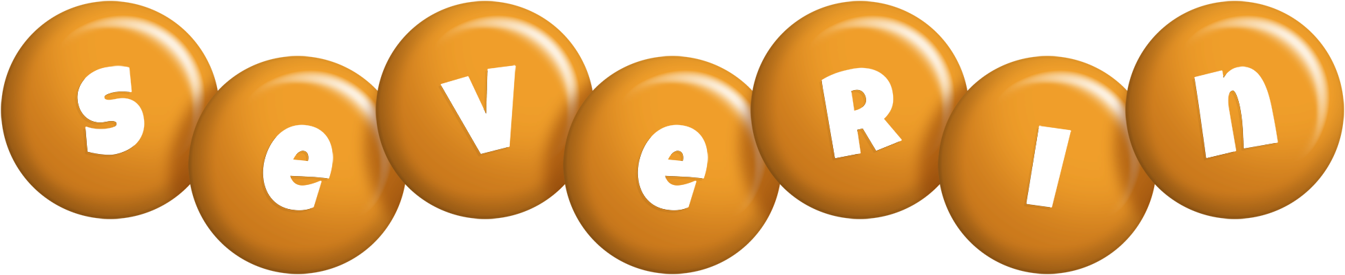 Severin candy-orange logo