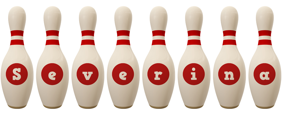 Severina bowling-pin logo