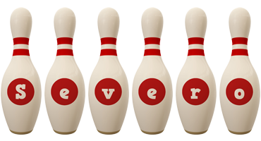 Severo bowling-pin logo