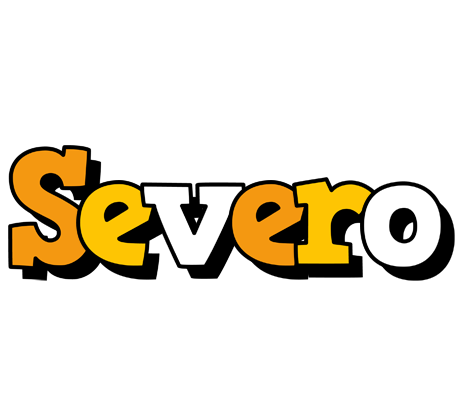 Severo cartoon logo
