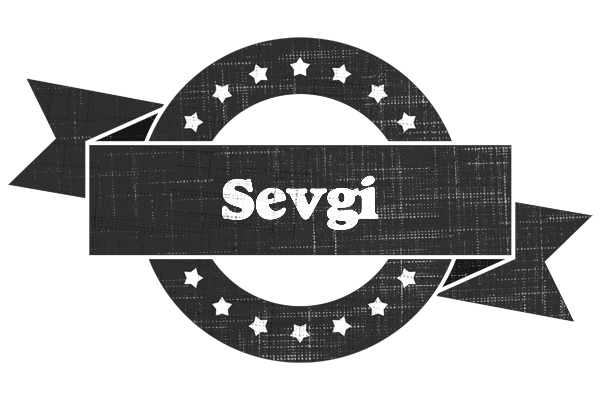Sevgi grunge logo