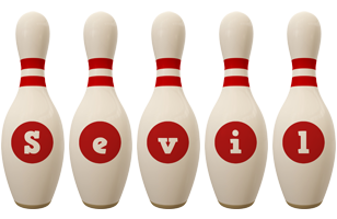 Sevil bowling-pin logo