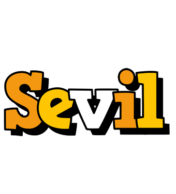 Sevil cartoon logo