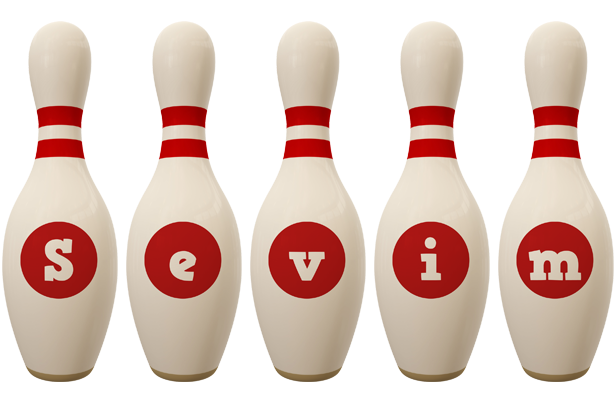 Sevim bowling-pin logo
