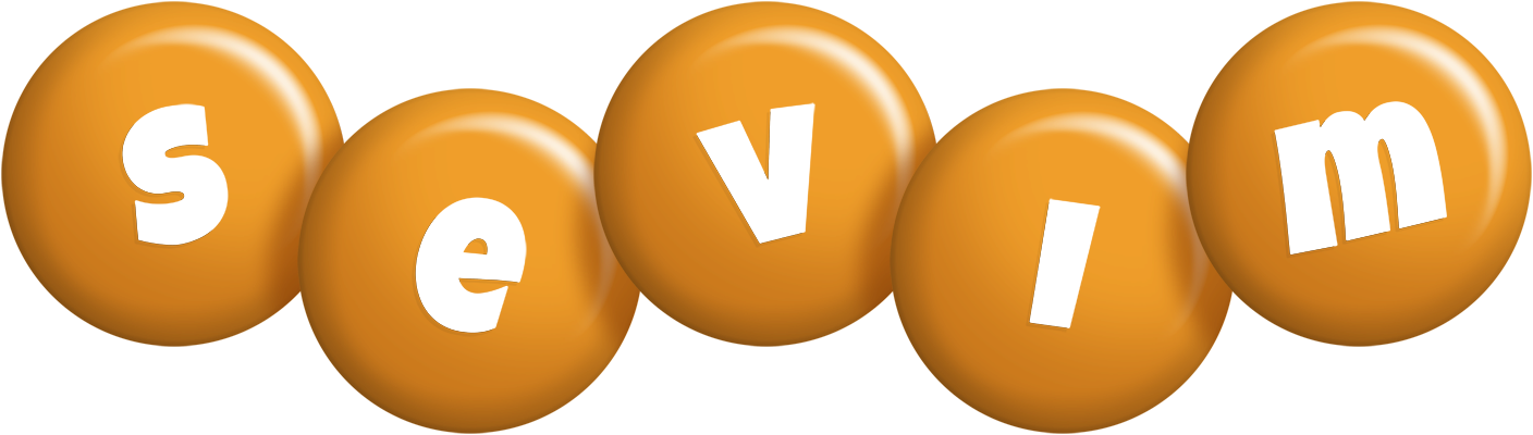 Sevim candy-orange logo