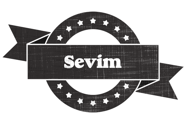 Sevim grunge logo