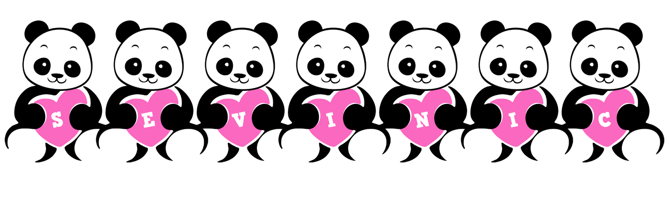 Sevinic love-panda logo