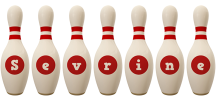 Sevrine bowling-pin logo