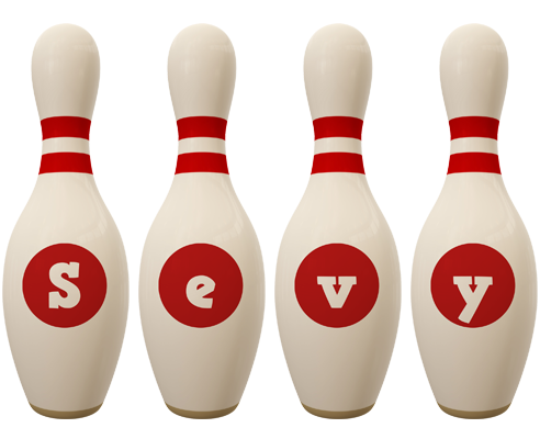 Sevy bowling-pin logo