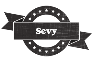 Sevy grunge logo