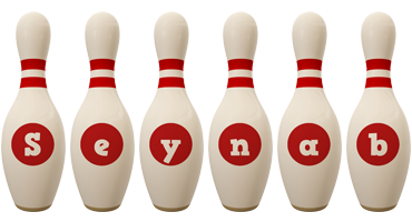 Seynab bowling-pin logo