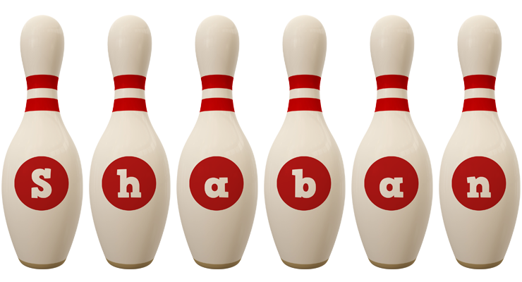 Shaban bowling-pin logo