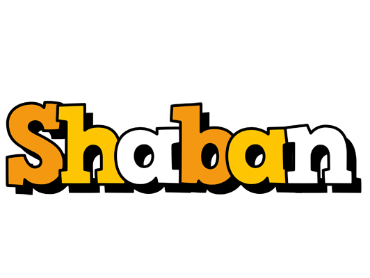 Shaban cartoon logo