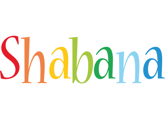 Shabana birthday logo