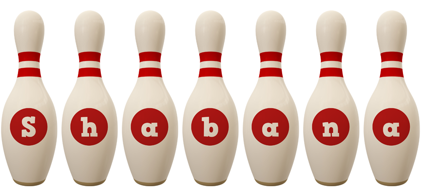 Shabana bowling-pin logo