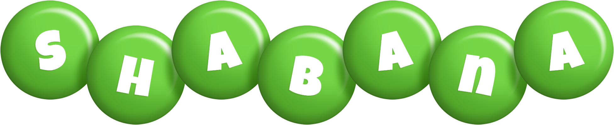 Shabana candy-green logo