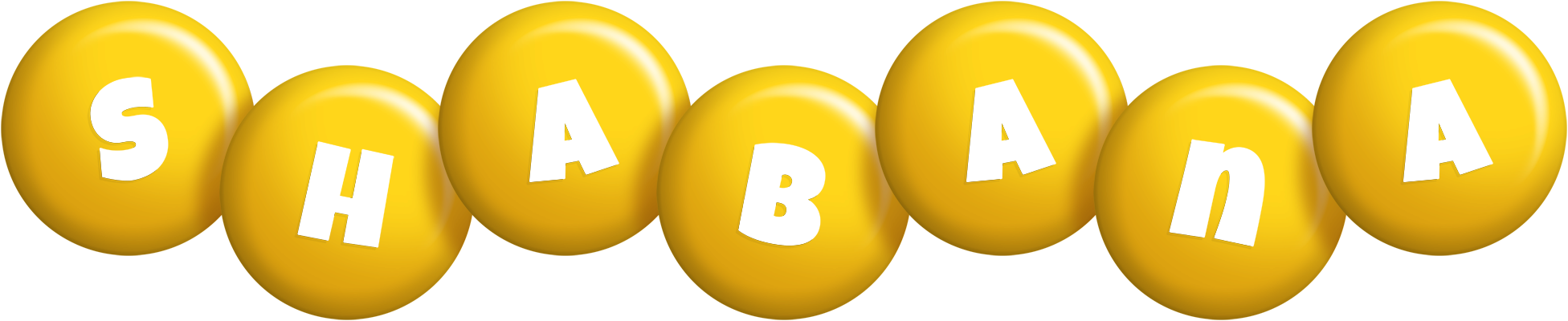 Shabana candy-yellow logo