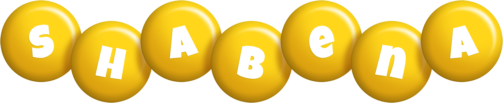 Shabena candy-yellow logo
