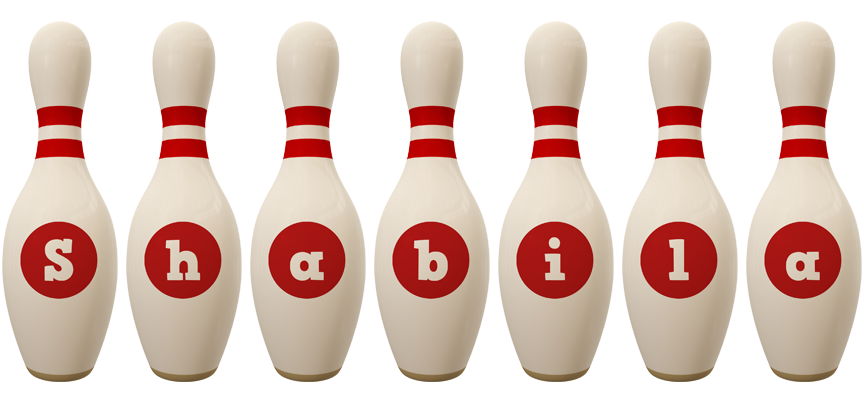 Shabila bowling-pin logo