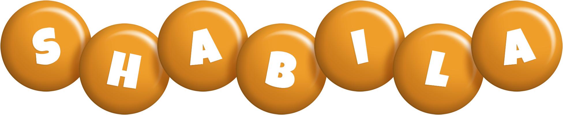 Shabila candy-orange logo