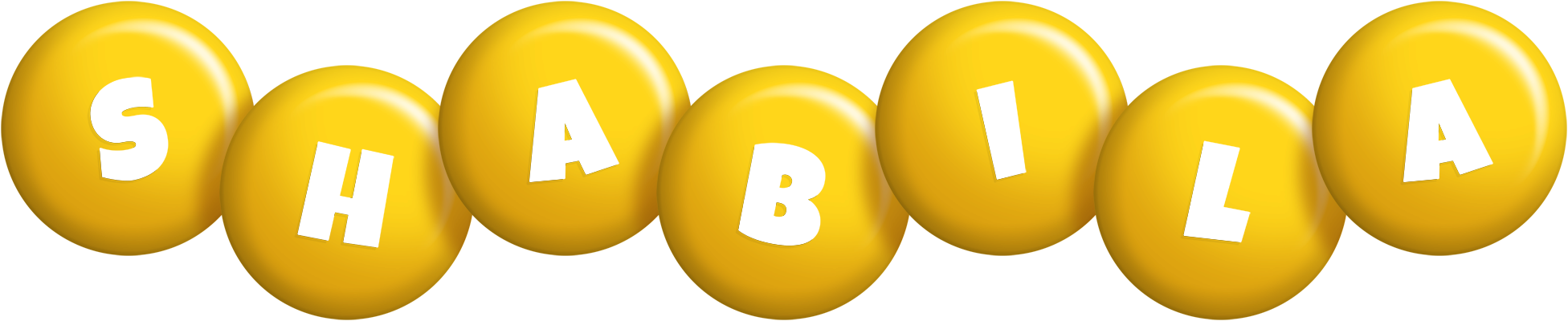 Shabila candy-yellow logo