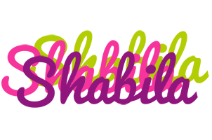 Shabila flowers logo