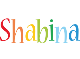 Shabina birthday logo