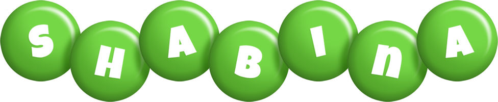 Shabina candy-green logo