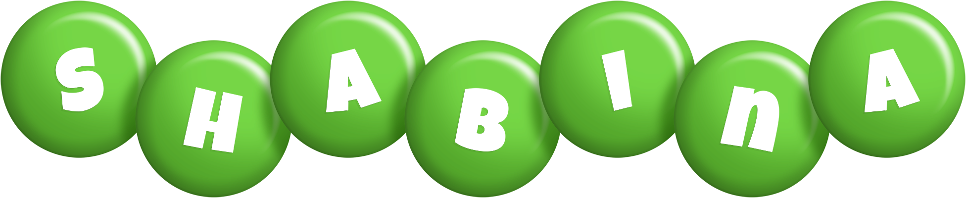 Shabina candy-green logo
